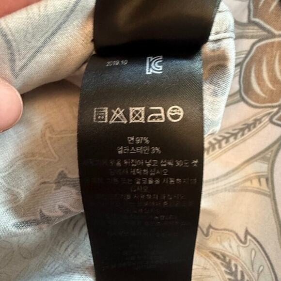 Ted Baker London Canwe Slim Fit Floral Short Sleeve Button-Up Shirt Size 5 (XL) - Picture 10 of 16